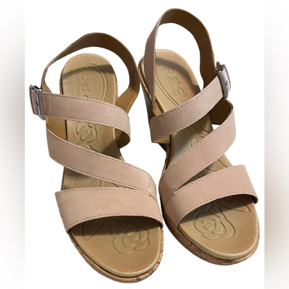 B.O.C. Schirra Wedge Sandals SZ 9M - Picture 2 of 4